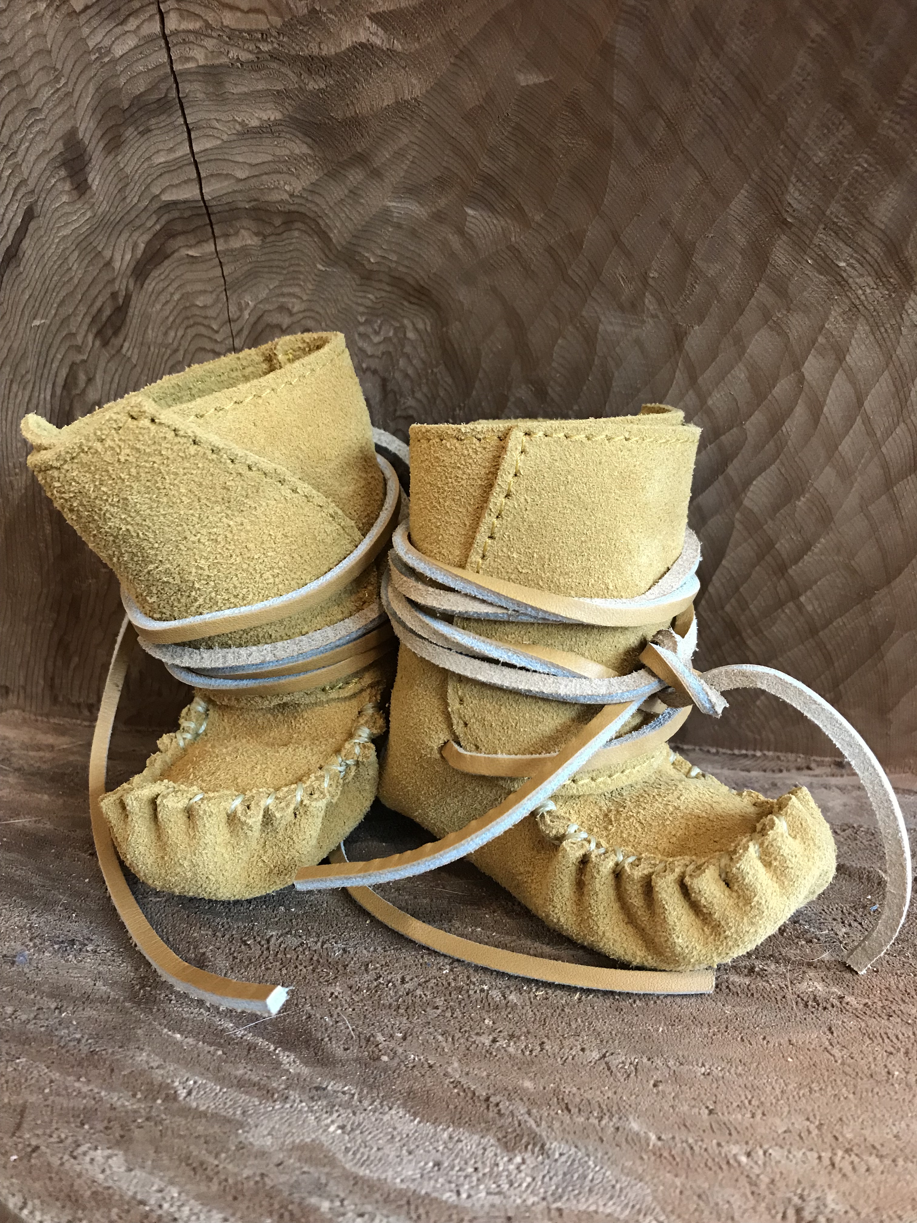 Suede Baby Moccasin Boots (Tan) Style 1220C